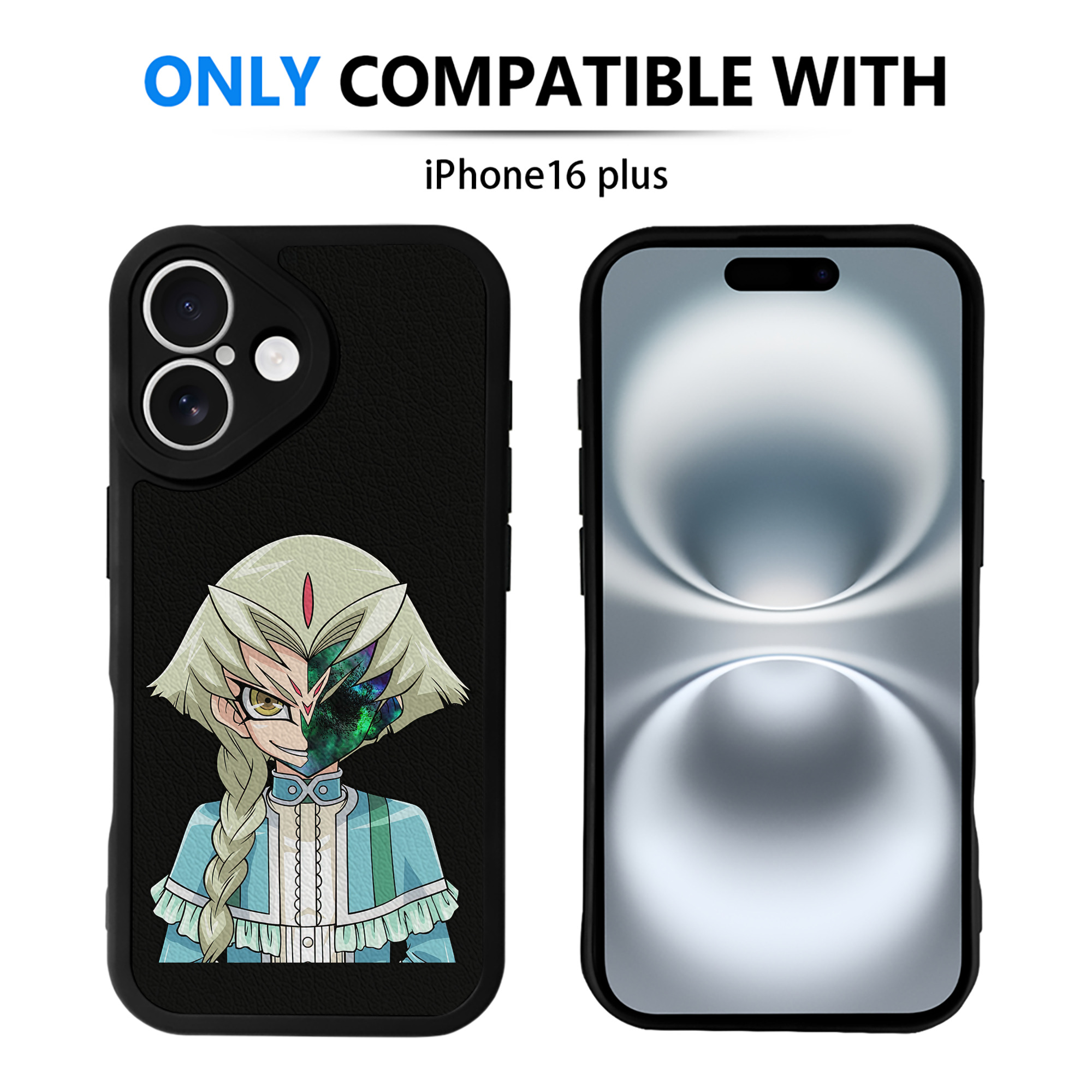 （画像用） 遊☆戯☆王 Yu-Gi-Oh! 【iPhone 16シリーズ対応】シリコンスマホケース（レザー調） 材質：シリコン